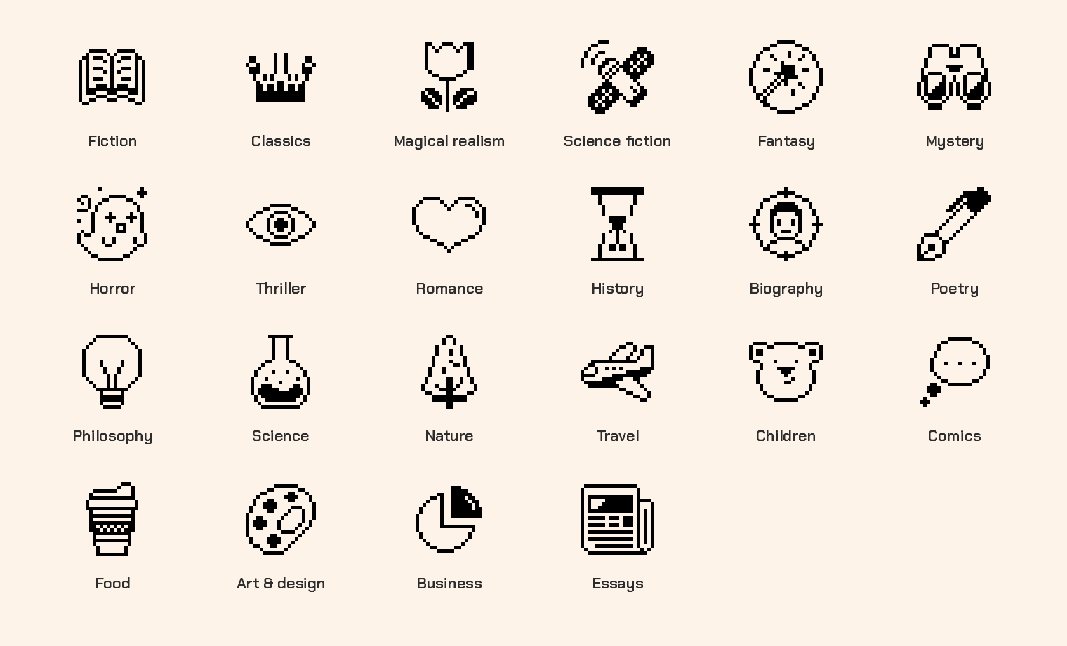 The 22 genre icons, from fiction and classics to business and essays